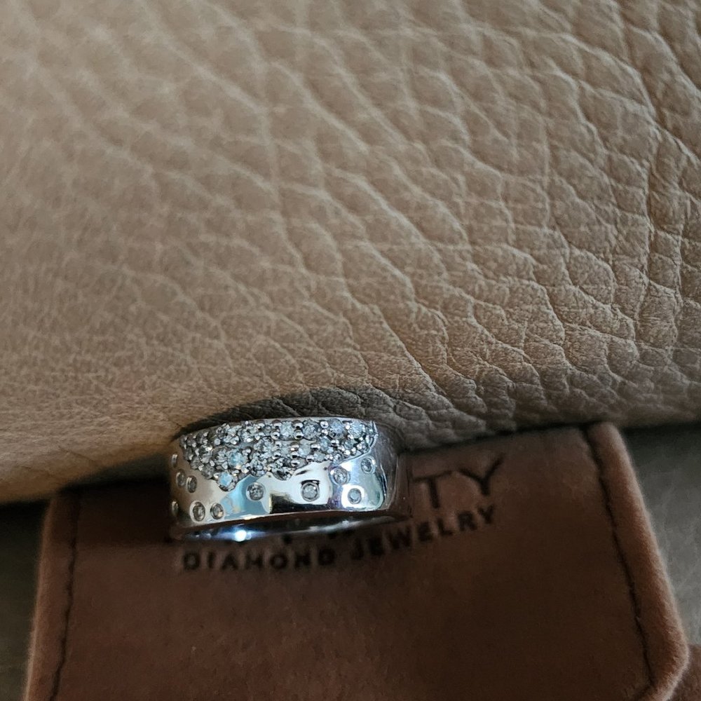 Accents by Affinity Bubble 0.50cttw Diamond Band Ring, Sterling Size 10